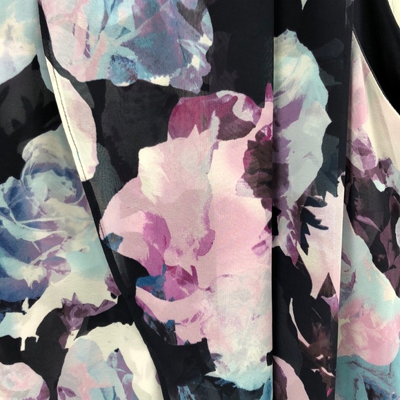 Jessica Simpson Multi Floral Chiffon Dress - Picture 2 of 8